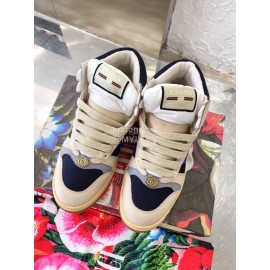 Gucci Winter Warm Wool High Top Sneakers For Men And Women Gray