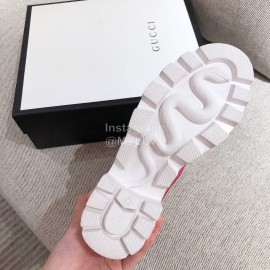 Gucci Winter Leather Wool High Heeled Boots For Women White