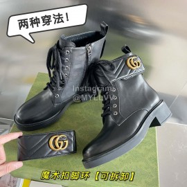 Gucci Autumn Winter New Horsebit Leather Chelsea Boots Black