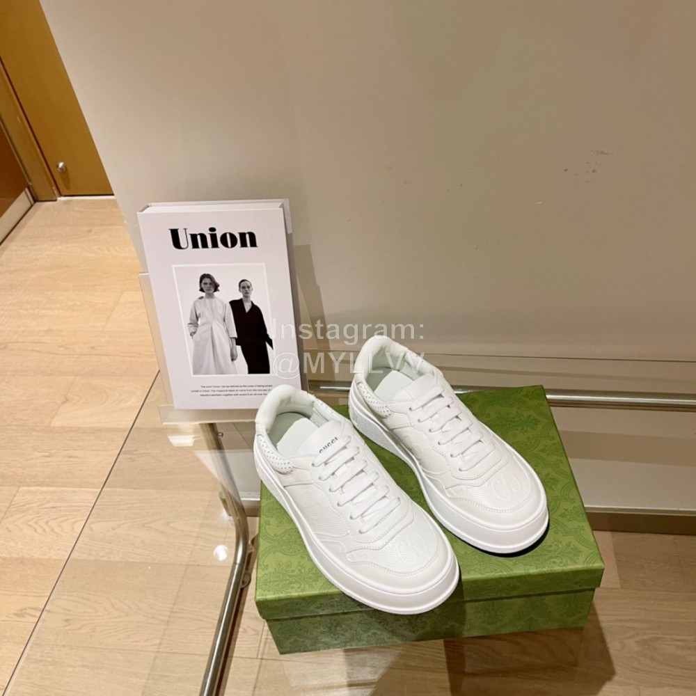 Gucci Autumn And Winter Calf Leather Thick Soled Casual Shoes For Men And Women