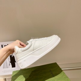 Gucci Autumn And Winter Calf Leather Thick Soled Casual Shoes For Men And Women