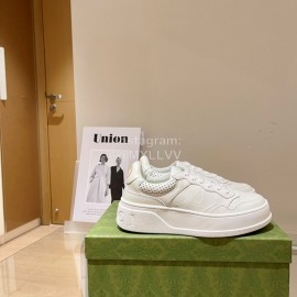 Gucci Autumn And Winter Calf Leather Thick Soled Casual Shoes For Men And Women