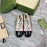Gucci Carved Double G Flat Ballet Shoes For Women Pink