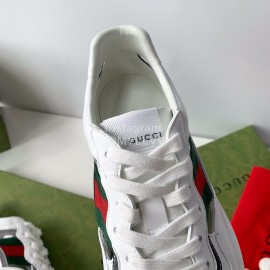 Gucci Calf Leather Thick Soled Casual Sneakers For Men And Women