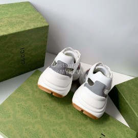 Gucci Calf Leather Thick Soled Casual Sneakers For Men And Women