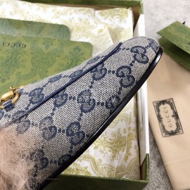 Gucci Calf Leather Horsebit Velvet Wool Loafers For Women