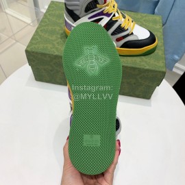 Gucci Calf Leather High Top Sneakers For Men And Women Gray