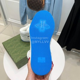 Gucci Calf Leather High Top Sneakers For Men And Women White