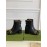 Gucci Black Sheepskin Thick High Heel Boots For Women 