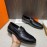 Hermes Blaise Leather H Buckle Loafers For Men