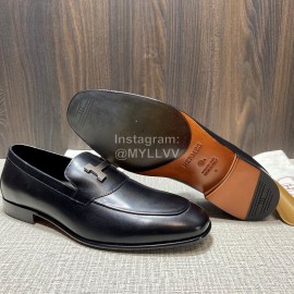 Hermes Blaise Leather H Buckle Loafers For Men