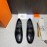 Hermes Blaise Leather Vintage Loafers For Men Black