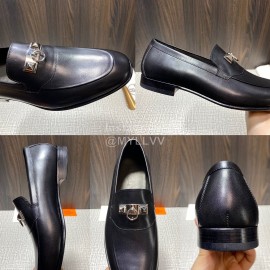 Hermes Blaise Leather Vintage Loafers For Men