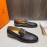 Hermes Leather Casual Blaise Loafers For Men Coffee