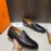 Hermes Cowhide Casual Blaise Loafers For Men Coffee