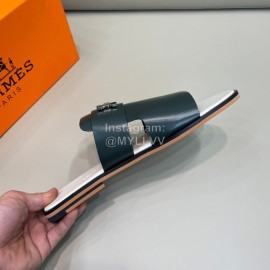 Hermes Summer Cowhide Fashion Slippers For Men