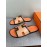 Hermes Classic Summer Cowhide Slippers For Men Orange