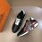 Hermes Printed Cowhide Chris Casual Sneakers For Men Black
