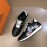 Hermes Printed Cowhide Chris Casual Sneakers Black For Men