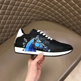 Hermes Printed Cowhide Chris Casual Sneakers For Men