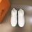 Hermes Printed Cowhide Chris Casual Sneakers For Men White