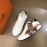 Hermes Printed Cowhide Chris Casual Sneakers White For Men