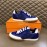 Hermes Cowhide Canvas Casual Sneakers For Men Blue