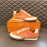 Hermes Cowhide Canvas Casual Sneakers For Men Orange