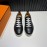 Hermes Black Palmprint Leather Lace Up Sneakers For Men