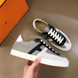 Hermes Calf Suede Casual Sneakers For Men