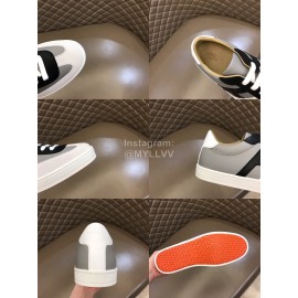 Hermes Calf Suede Casual Sneakers For Men