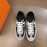 Hermes Calf Suede Casual Sneakers For Men Gray