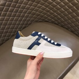 Hermes New Calf Suede Casual Sneakers For Men