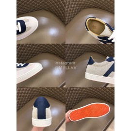 Hermes New Calf Suede Casual Sneakers For Men