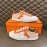 Hermes Calf Suede Casual Sneakers For Men Orange