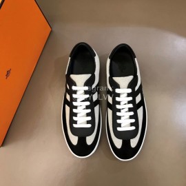 Hermes Fashion Calf Suede Casual Sneakers For Men