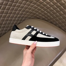 Hermes Fashion Calf Suede Casual Sneakers For Men