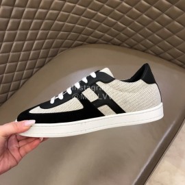 Hermes Fashion Calf Suede Casual Sneakers For Men