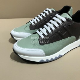 Hermes Fashion Cowhide Casual Sneakers For Men 