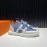 Hermes Leather Light Sneakers For Men Blue