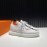 Hermes Leather Light Sneakers For Men White