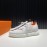 Hermes Leather Light Sneakers For Men White
