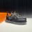 Hermes Leather Light Sneakers For Men Black