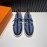 Hermes Blue Leather Light Sneakers For Men