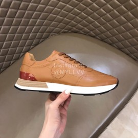 Hermes Cowhide Casual Sneakers For Men Brown
