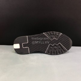 Hermes Calf Leather Casual Sneakers For Men Black