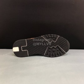 Hermes Calf Leather Casual Sneakers For Men Brown