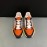 Hermes Calf Leather Casual Sneakers For Men Orange