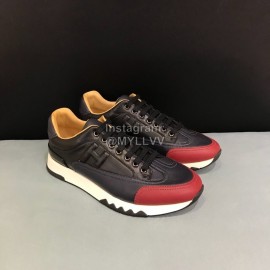 Hermes Calf Leather Casual Sneakers For Men 