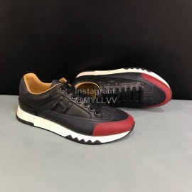 Hermes Calf Leather Casual Sneakers For Men 